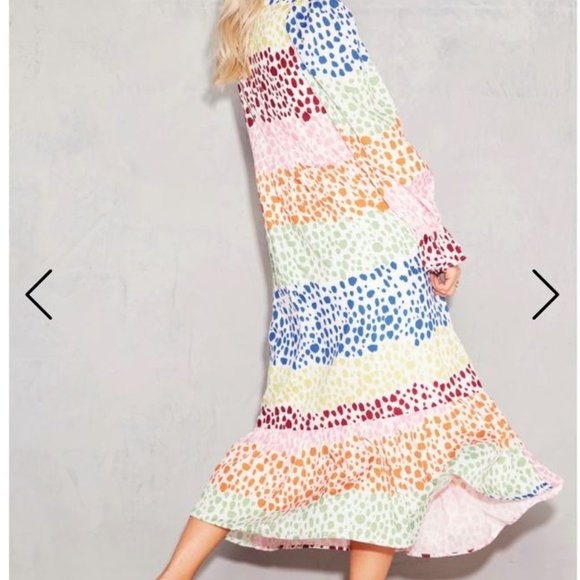 NEVER FULLY DRESSED Multi Printed Patsy Maxi Dress - Picture 3 of 7